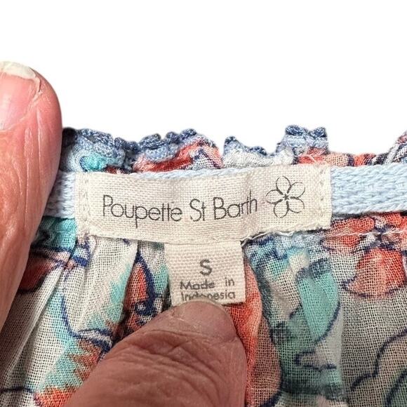 Poupette St Barth Pastel Floral Feminine Maxi Dress Boho Cottagecore, Small - Picture 5 of 6